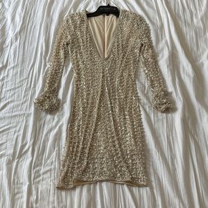 beaded mini dress